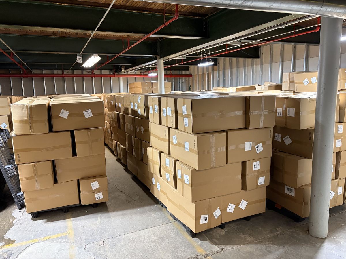 Palletized cartons
